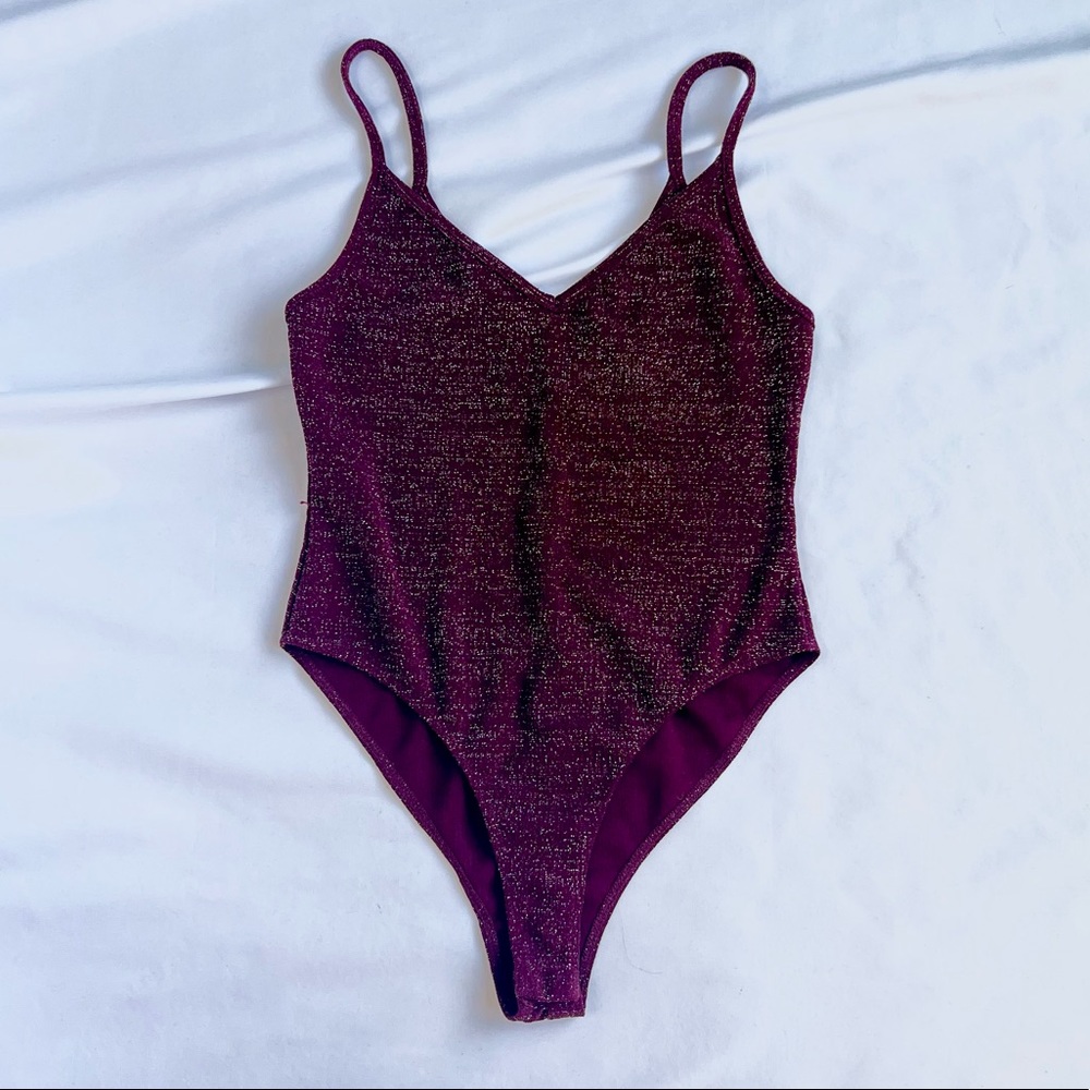 Purple Glitter Bodysuit